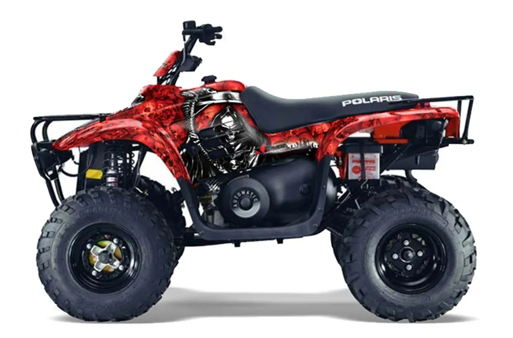 Polaris Trailboss 330 ATV Graphic Kit - 2004-2009 Reaper Red