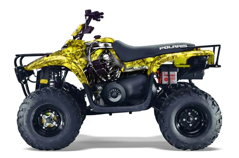 Polaris Trailboss 330 ATV Graphic Kit - 2004-2009 Reaper Yellow