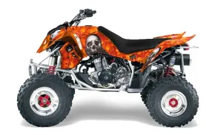 Polaris Outlaw 450 / 500 / 525 ATV Graphic Kit - 2006-2008 Bone Collector Orange