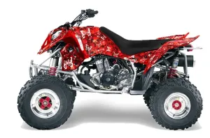 Polaris Outlaw 450 / 500 / 525 ATV Graphic Kit - 2006-2008 Butterfly Red