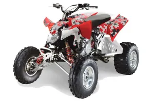 Polaris Outlaw 450 / 500 / 525 ATV Graphic Kit - 2009-2012 Camoplate Red