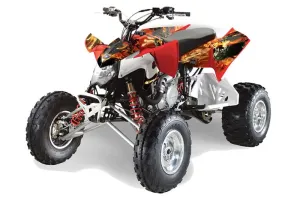 Polaris Outlaw 450 / 500 / 525 ATV Graphic Kit - 2009-2012 Firestorm Red