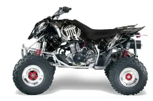 Polaris Outlaw 450 / 500 / 525 ATV Graphic Kit - 2006-2008 Silver Star - Reloaded White