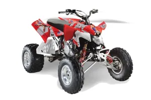 Polaris Outlaw 450 / 500 / 525 ATV Graphic Kit - 2009-2012 T Bomber Red