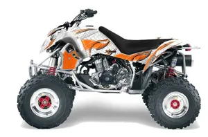 Polaris Outlaw 450 / 500 / 525 ATV Graphic Kit - 2006-2008 Tribal Flames Orange