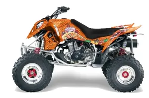 Polaris Outlaw 450 / 500 / 525 ATV Graphic Kit - 2006-2008 Vegas Baller Orange