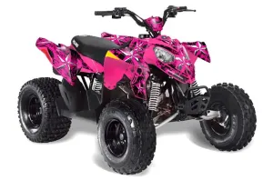 Polaris Outlaw 90 / 110 ATV Graphic Kit - 2002-2025 Northstar Pink