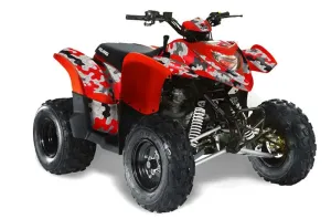 Polaris Phoenix 200 ATV Graphic Kit - 2005-2023 Camoplate Red