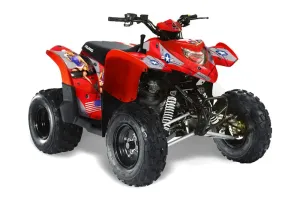 Polaris Phoenix 200 ATV Graphic Kit - 2005-2023 Silver Star - Silverhaze Red