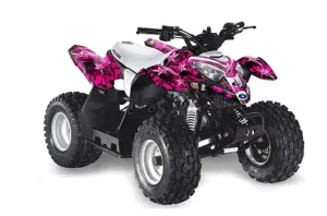 Polaris Predator 50 ATV Graphic Kit - All Years Northstar Pink
