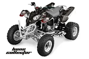 Polaris Predator 500 ATV Graphic Kit - 2002-2011 Bone Collector Black