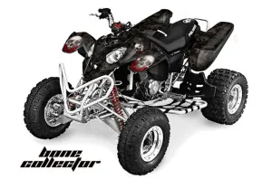 Polaris Predator 500 ATV Graphic Kit - 2002-2011 Bone Collector Black