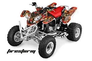 Polaris Predator 500 ATV Graphic Kit - 2002-2011 Firestorm Red