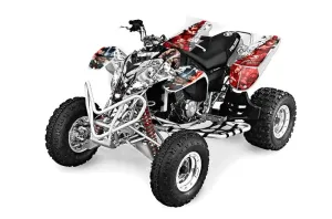 Polaris Predator 500 ATV Graphic Kit - 2002-2011 Mad Hatter Red