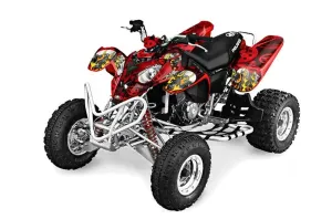 Polaris Predator 500 ATV Graphic Kit - 2002-2011 Motorhead Red