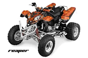 Polaris Predator 500 ATV Graphic Kit - 2002-2011 Reaper Orange