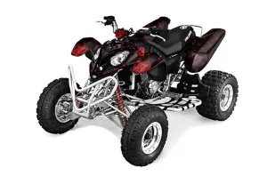 Polaris Predator 500 ATV Graphic Kit - 2002-2011 Silver Star - Reloaded Black