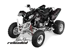 Polaris Predator 500 ATV Graphic Kit - 2002-2011 Silver Star - Reloaded White