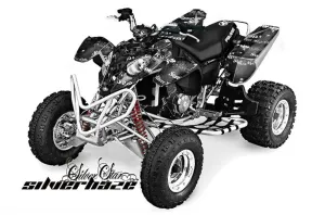 Polaris Predator 500 ATV Graphic Kit - 2002-2011 Silver Star - Silverhaze White