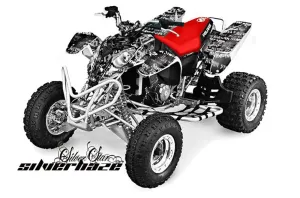 Polaris Predator 500 ATV Graphic Kit - 2002-2011 Silver Star - Silverhaze Black
