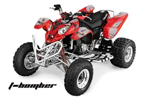 Polaris Predator 500 ATV Graphic Kit - 2002-2011 T Bomber Red