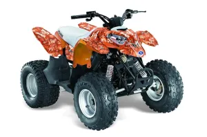 Polaris Predator 90 ATV Graphic Kit - 2002-2011 Butterfly Orange