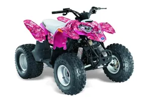Polaris Predator 90 ATV Graphic Kit - 2002-2011 Butterfly Pink