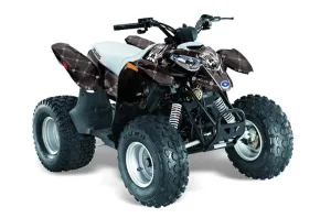Polaris Predator 90 ATV Graphic Kit - 2002-2011 Silver Star - Reloaded White
