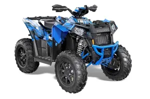 Polaris Scrambler XP 850 / 1000 ATV Graphic Kit - 2013-2016 Carbon X Blue