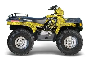 Polaris Sportsman 400 / 500 / 600 / 700 ATV Graphic Kit - 1995-2004 Reaper Yellow
