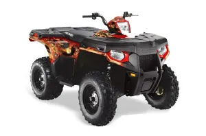 Polaris Sportsman 800 / 500 ATV Graphic Kit - 2011-2015 Firestorm Red