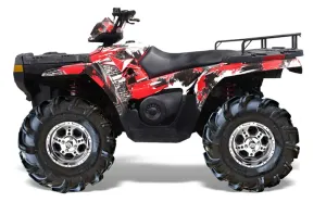 Polaris Sportsman 800 / 500 ATV Graphic Kit - 2005-2010 Street Star Red