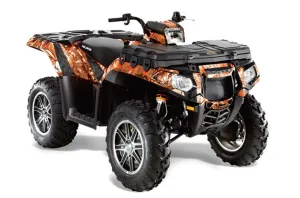 Polaris Sportsman 550 / 850 / 850SP / 1000 ATV Graphic Kit - 2009-2016 Mad Hatter Orange