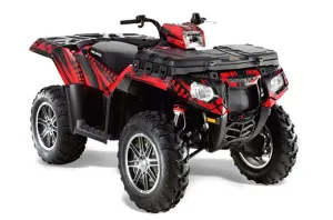Polaris Sportsman 550 / 850 / 850SP / 1000 ATV Graphic Kit - 2009-2016 Nuke Red