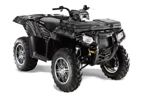 Polaris Sportsman 550 / 850 / 850SP / 1000 ATV Graphic Kit - 2009-2016 Skulls and Hammers Silver