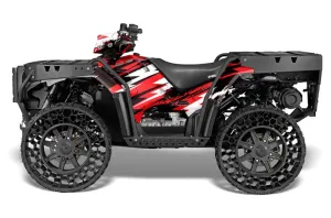Polaris Sportsman WV850 ATV Graphic Kit - 2012-2015 Attack Red