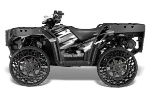 Polaris Sportsman WV850 ATV Graphic Kit - 2012-2015 Attack Silver