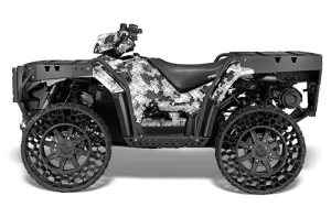 Polaris Sportsman WV850 ATV Graphic Kit - 2012-2015 Camoplate White