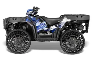 Polaris Sportsman WV850 ATV Graphic Kit - 2012-2015 Carbon X Blue