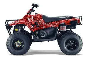 Polaris Trailboss 330 ATV Graphic Kit - 2004-2009 Butterfly Red