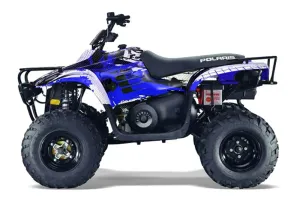 Polaris Trailboss 330 ATV Graphic Kit - 2004-2009 Carbon X Blue