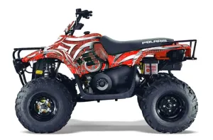 Polaris Trailboss 330 ATV Graphic Kit - 2004-2009 Deaden Red