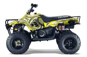 Polaris Trailboss 330 ATV Graphic Kit - 2004-2009 Deaden Yellow