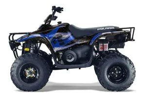 Polaris Trailboss 330 ATV Graphic Kit - 2004-2009 Tribal Flame Blue
