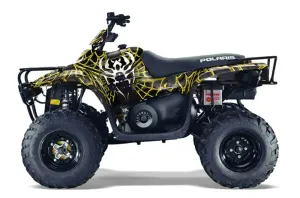 Polaris Trailboss 330 ATV Graphic Kit - 2004-2009 Widow Maker Yellow