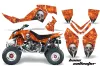 Polaris Outlaw 450 / 500 / 525 ATV Graphic Kit - 2006-2008 Bone Collector Orange