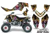 Polaris Outlaw 450 / 500 / 525 ATV Graphic Kit - 2006-2008 Ed Hardy - Love Kills Black