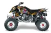 Polaris Outlaw 450 / 500 / 525 ATV Graphic Kit - 2006-2008 Ed Hardy - Love Kills Black