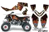 Polaris Outlaw 450 / 500 / 525 ATV Graphic Kit - 2006-2008 Ed Hardy - Pirate Red