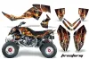 Polaris Outlaw 450 / 500 / 525 ATV Graphic Kit - 2006-2008 Firestorm Black